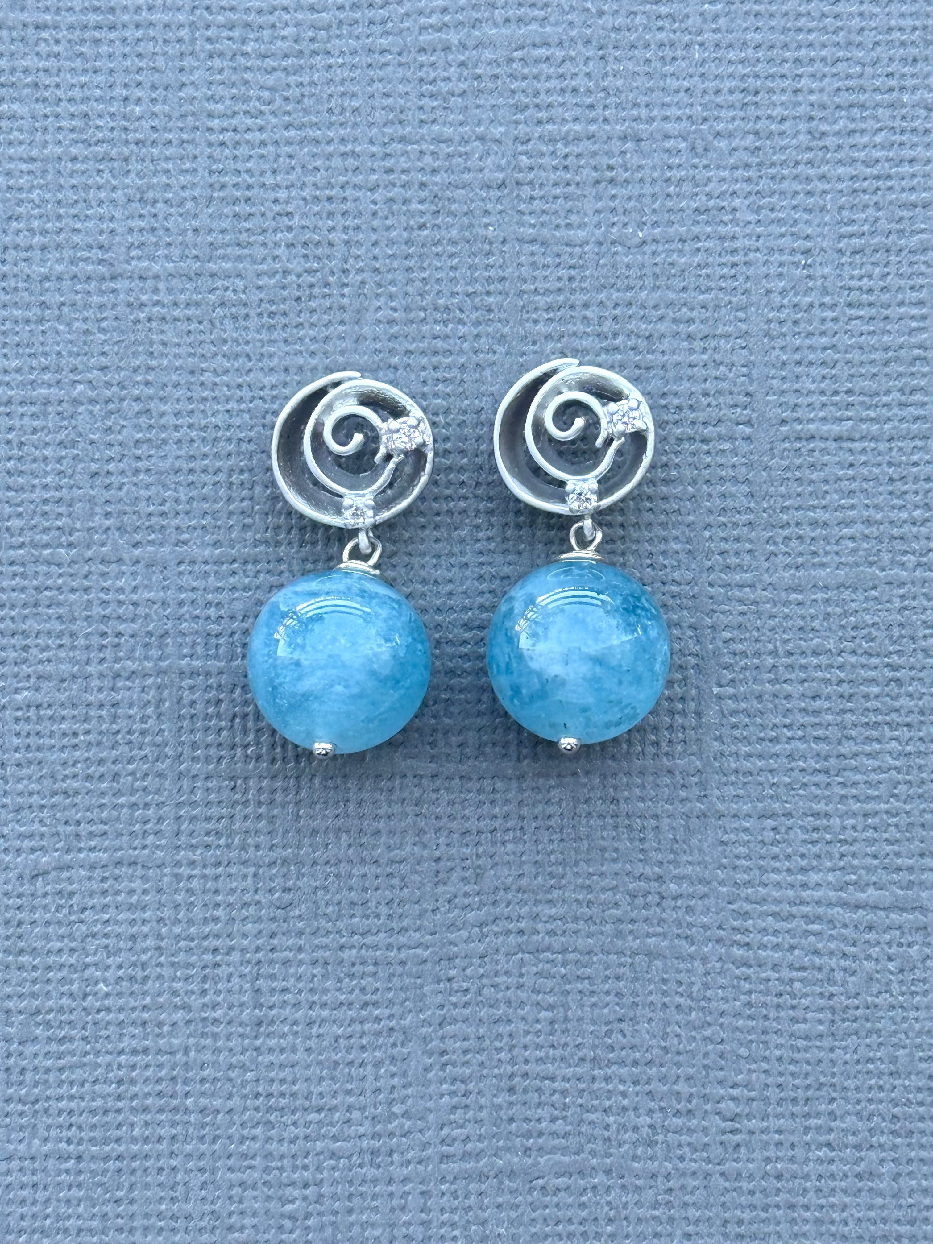 Aquamarine Drop Earrings
