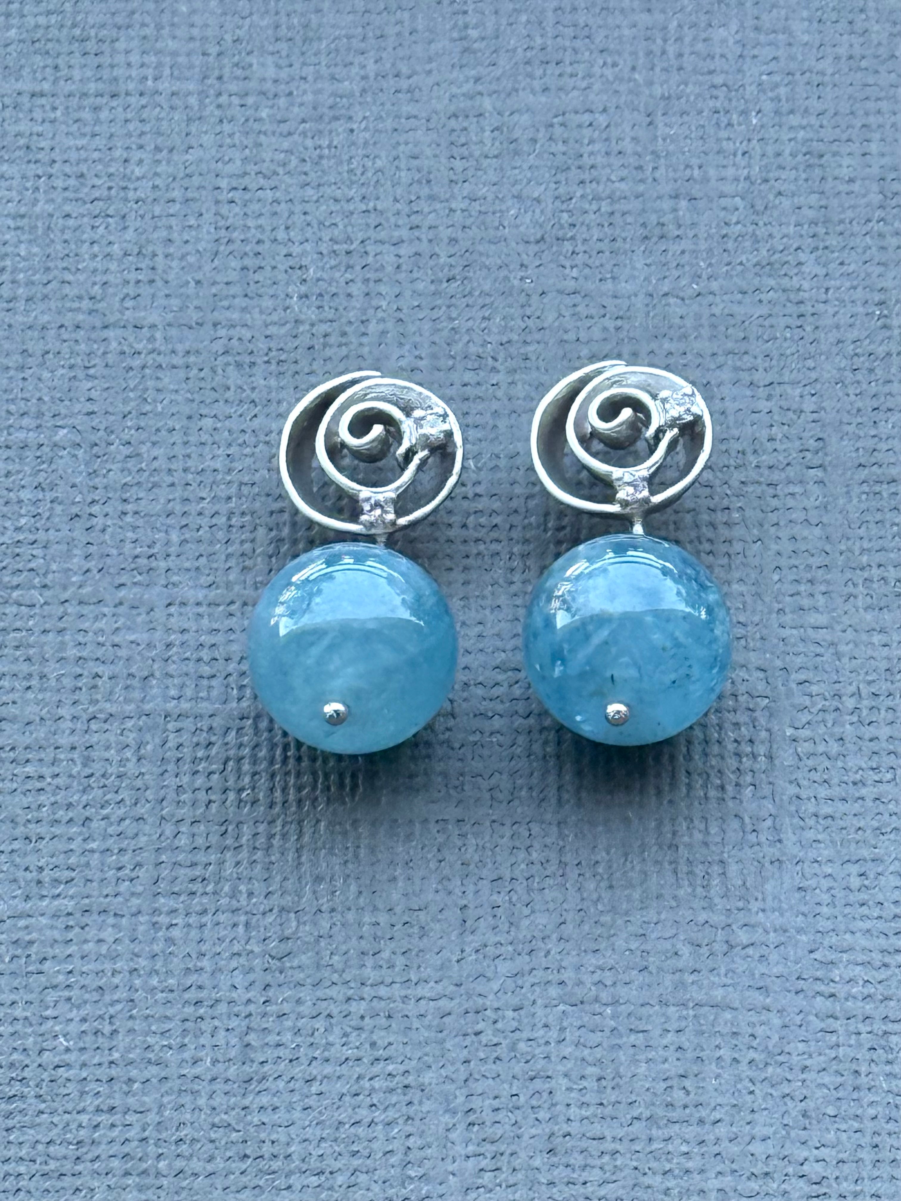 Aquamarine Drop Earrings