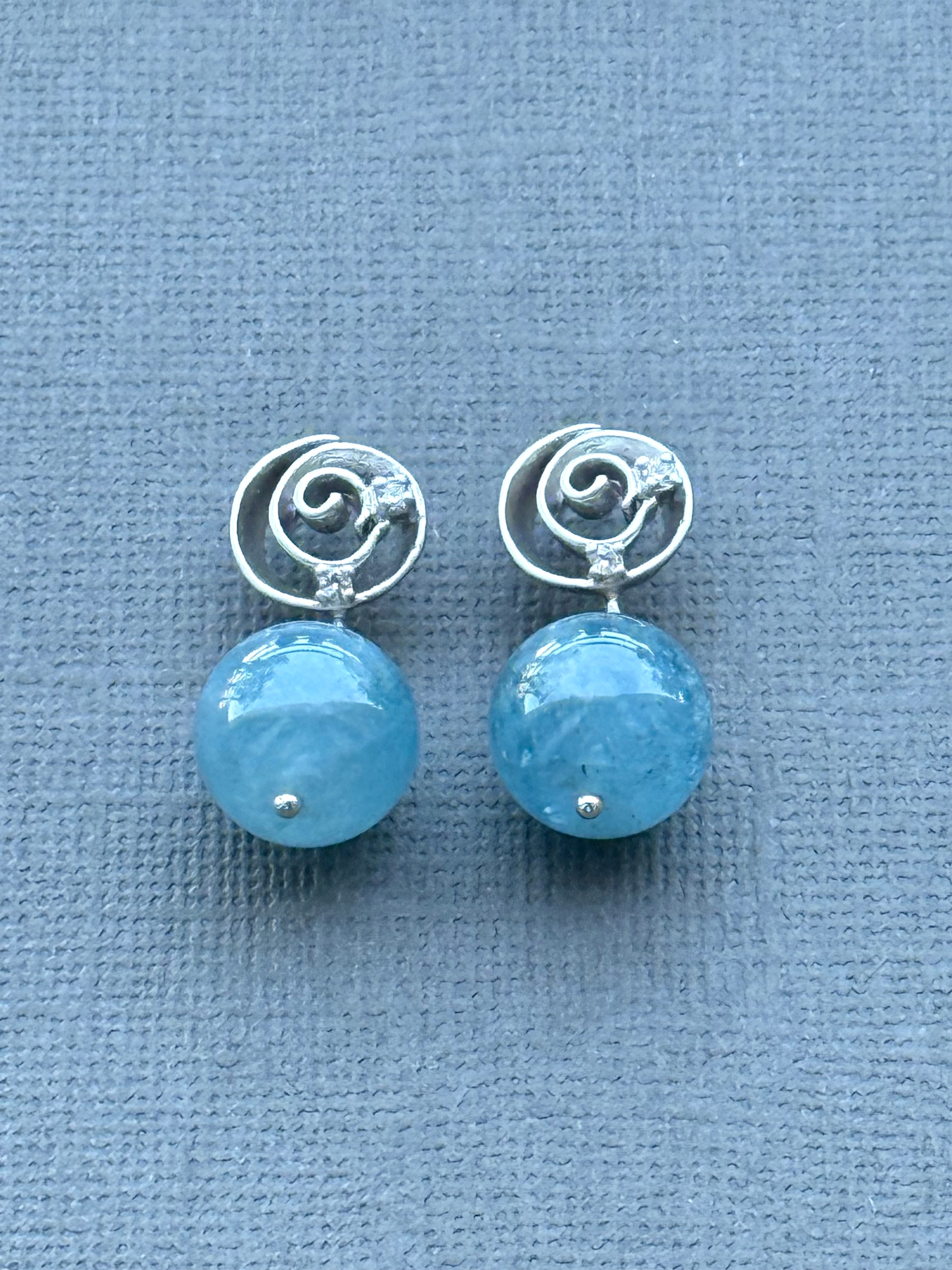 Aquamarine Drop Earrings