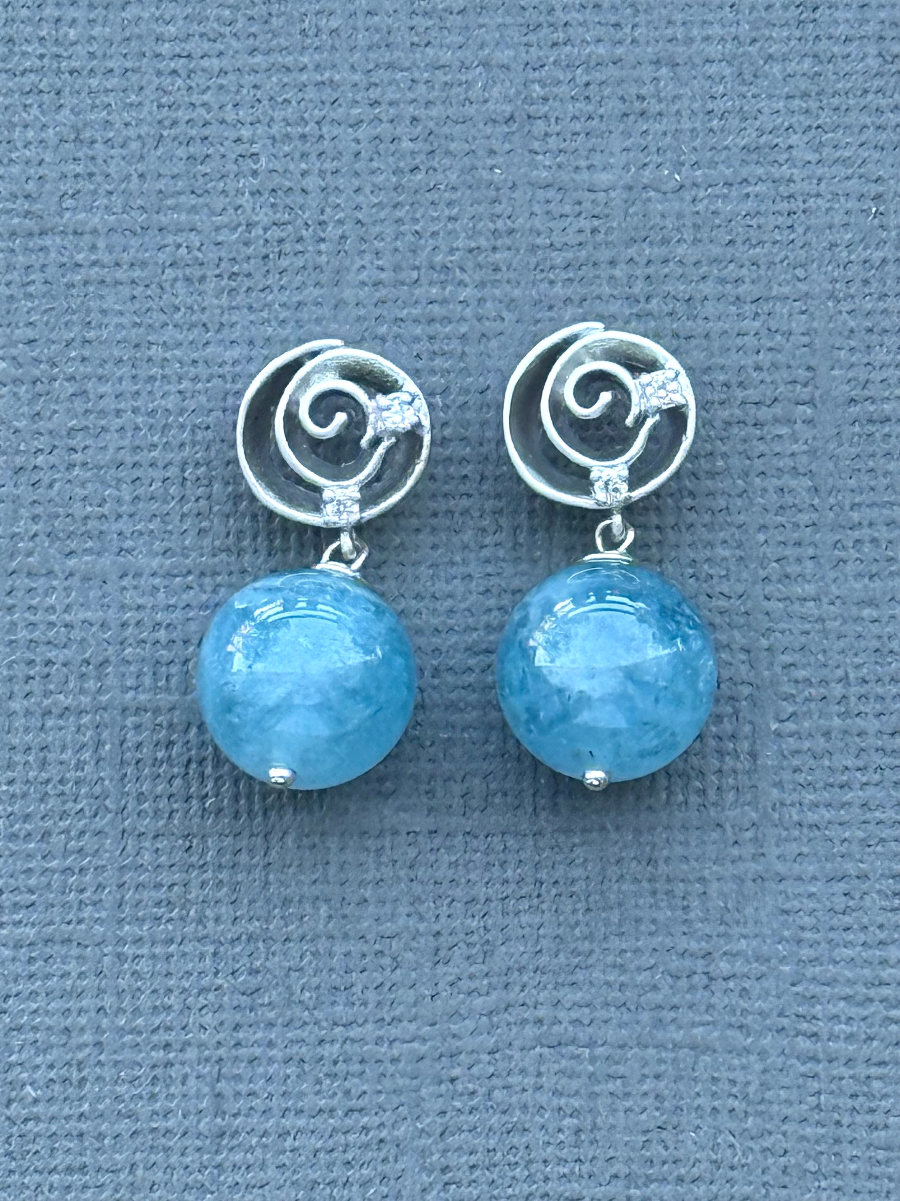Aquamarine Drop Earrings