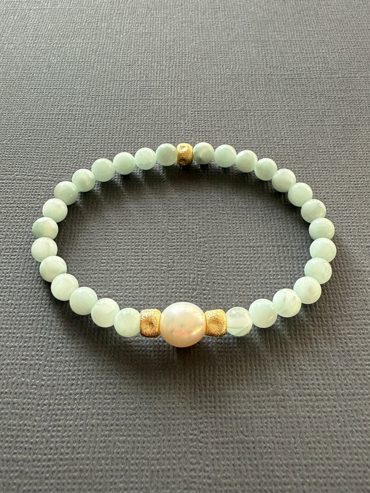 Moonstone and Pearl Bracelet