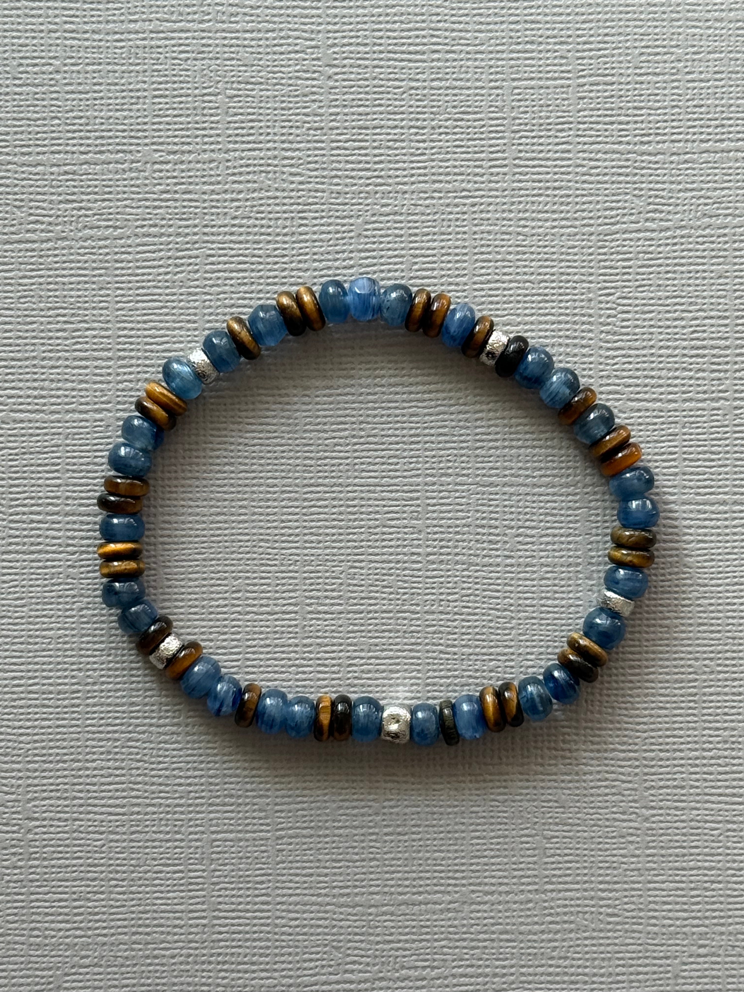 Kyanite and Tiger Eye Bracelet
