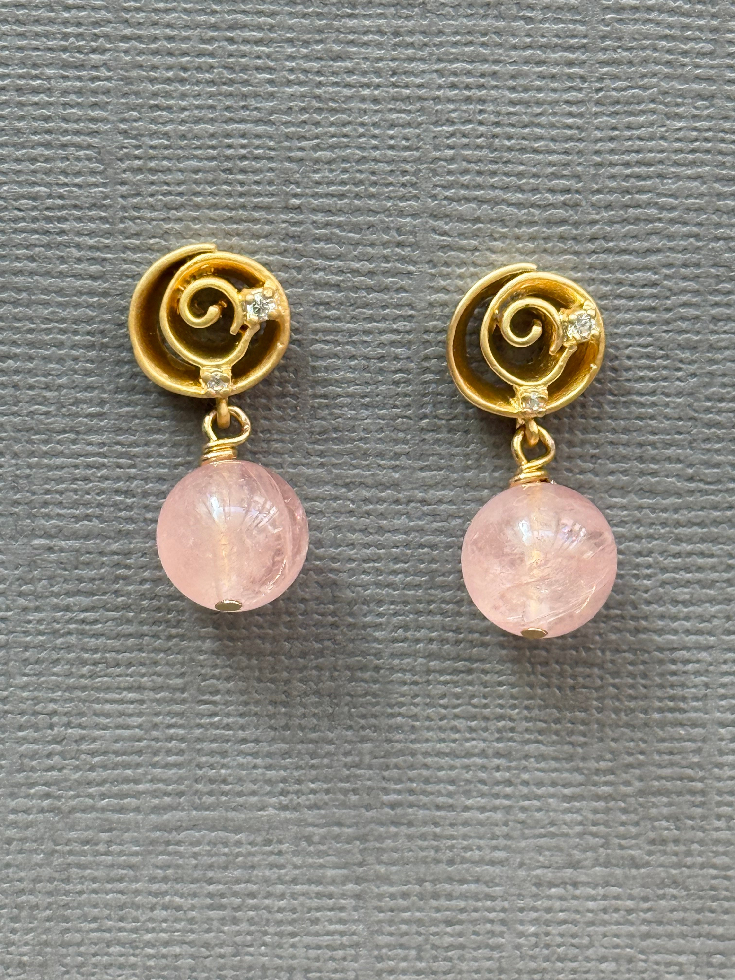 Morganite Earrings
