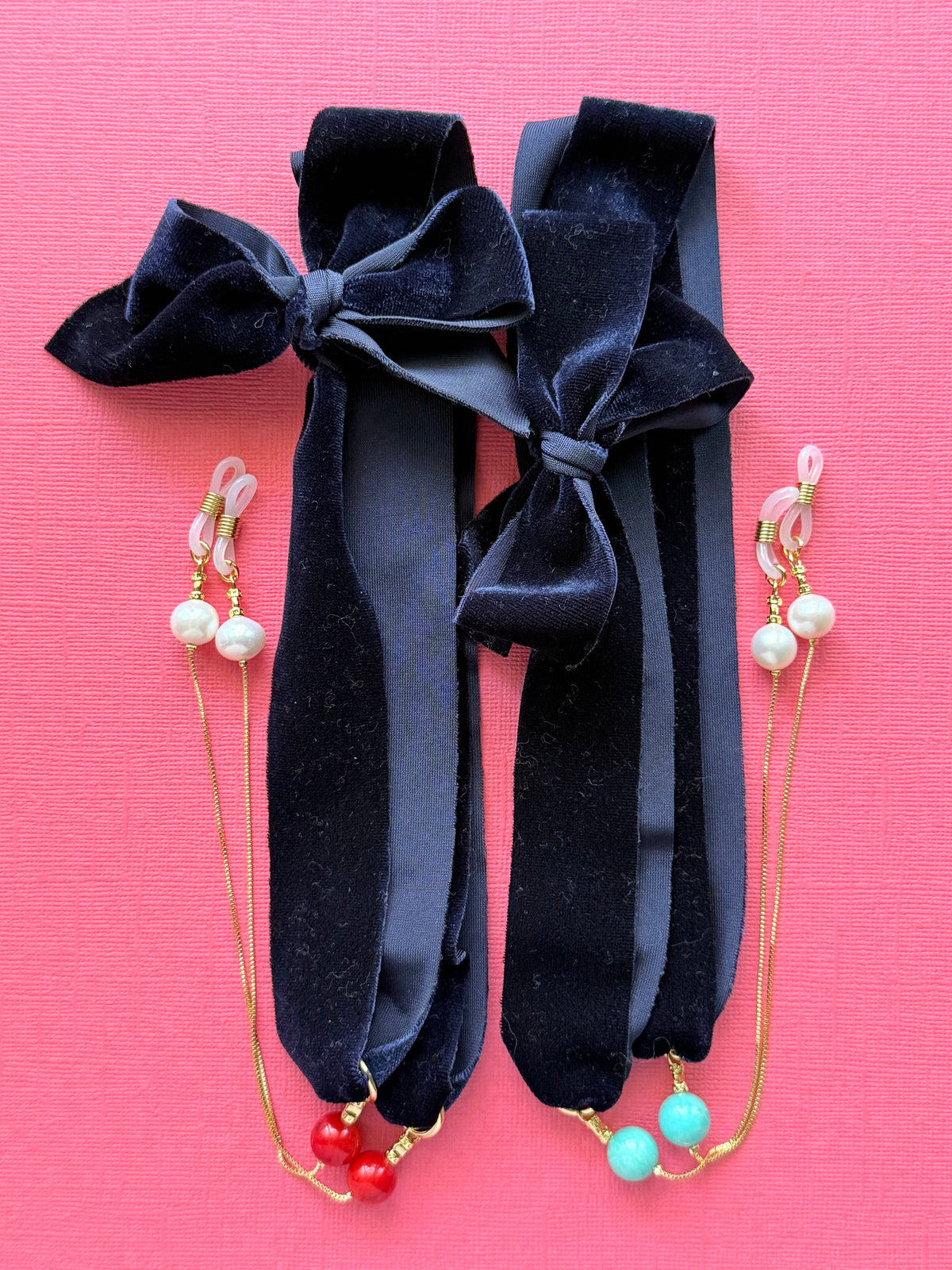 Pearl and Amazonite Glasses Strap