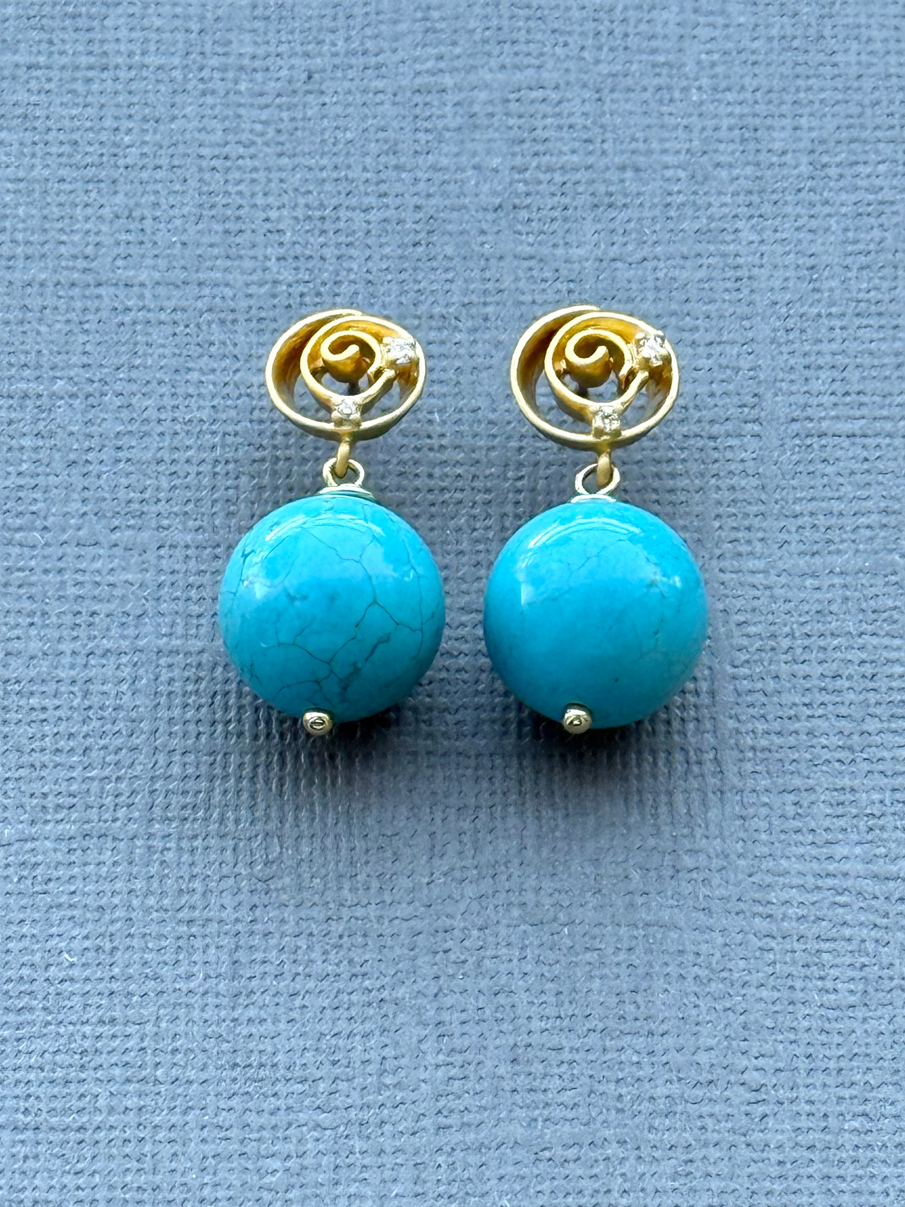 Turquoise Drop Earrings