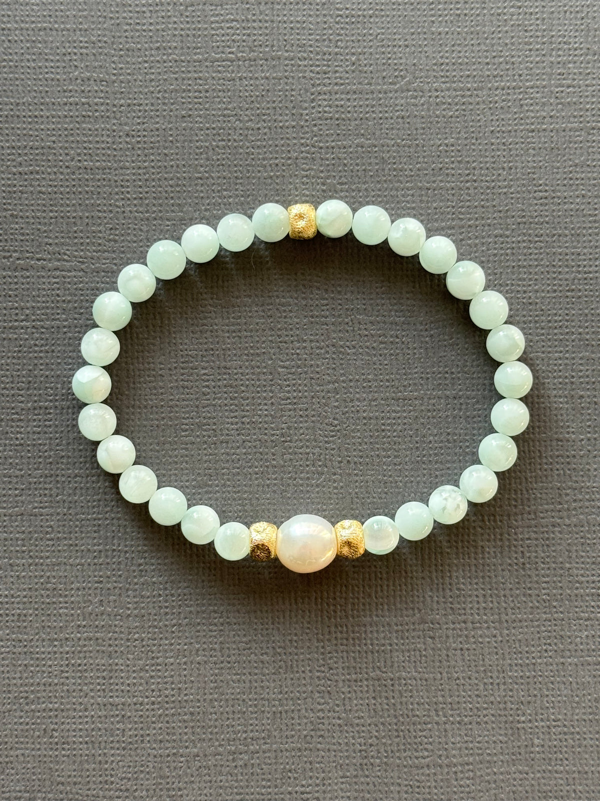 Moonstone and Pearl Bracelet