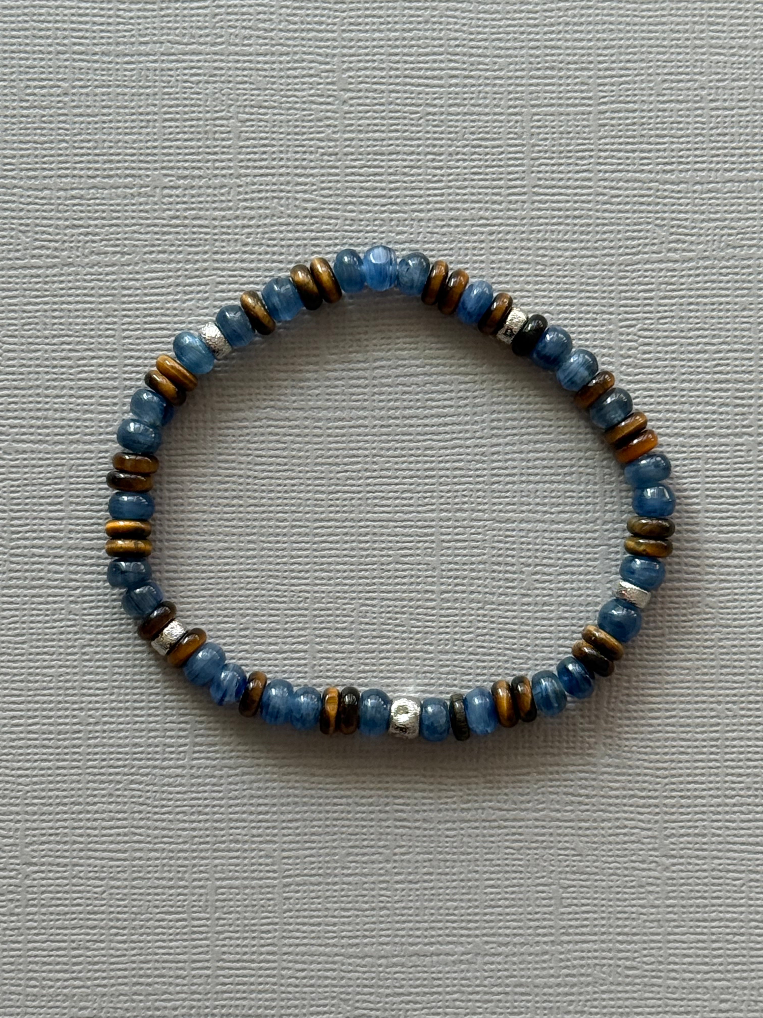 Kyanite and Tiger Eye Bracelet