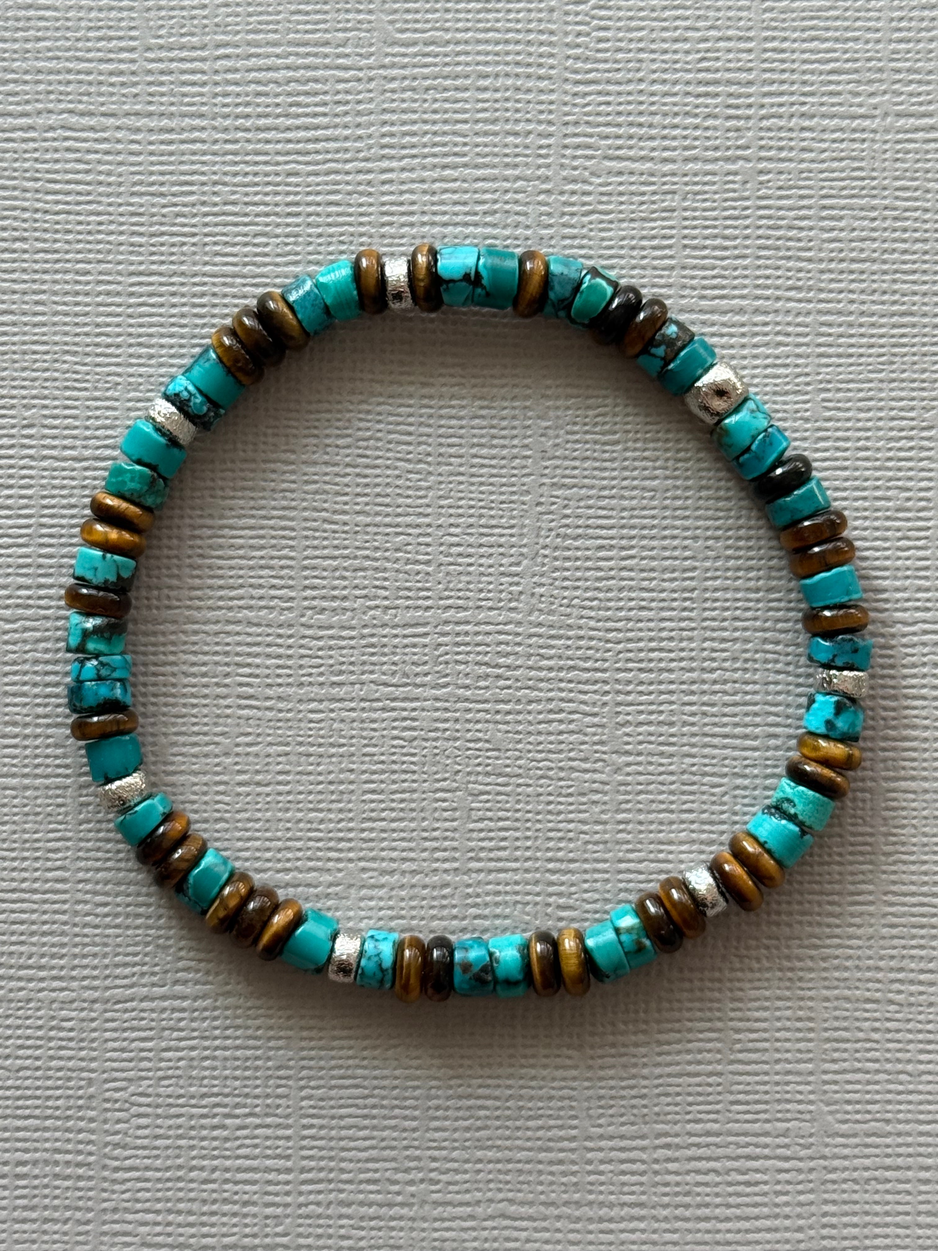 Turquoise and Tiger Eye Bracelet